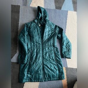 L.L. Bean Women's Deep Teal Quilted Puffer Jacket